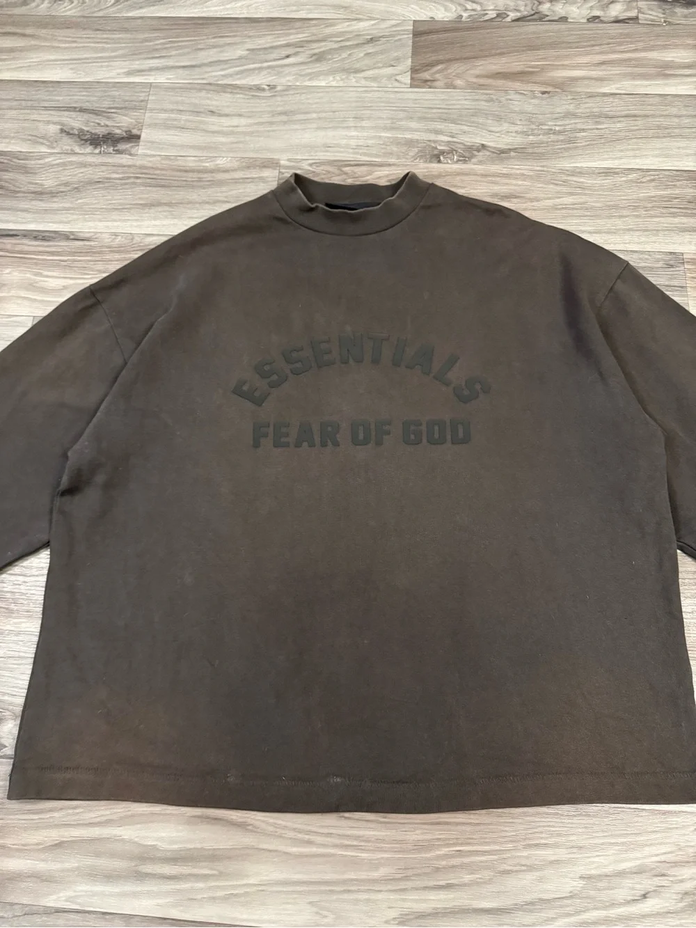 Fear of God Essentials Heavyweight Cotton Crewneck Long Sleeve Size Small